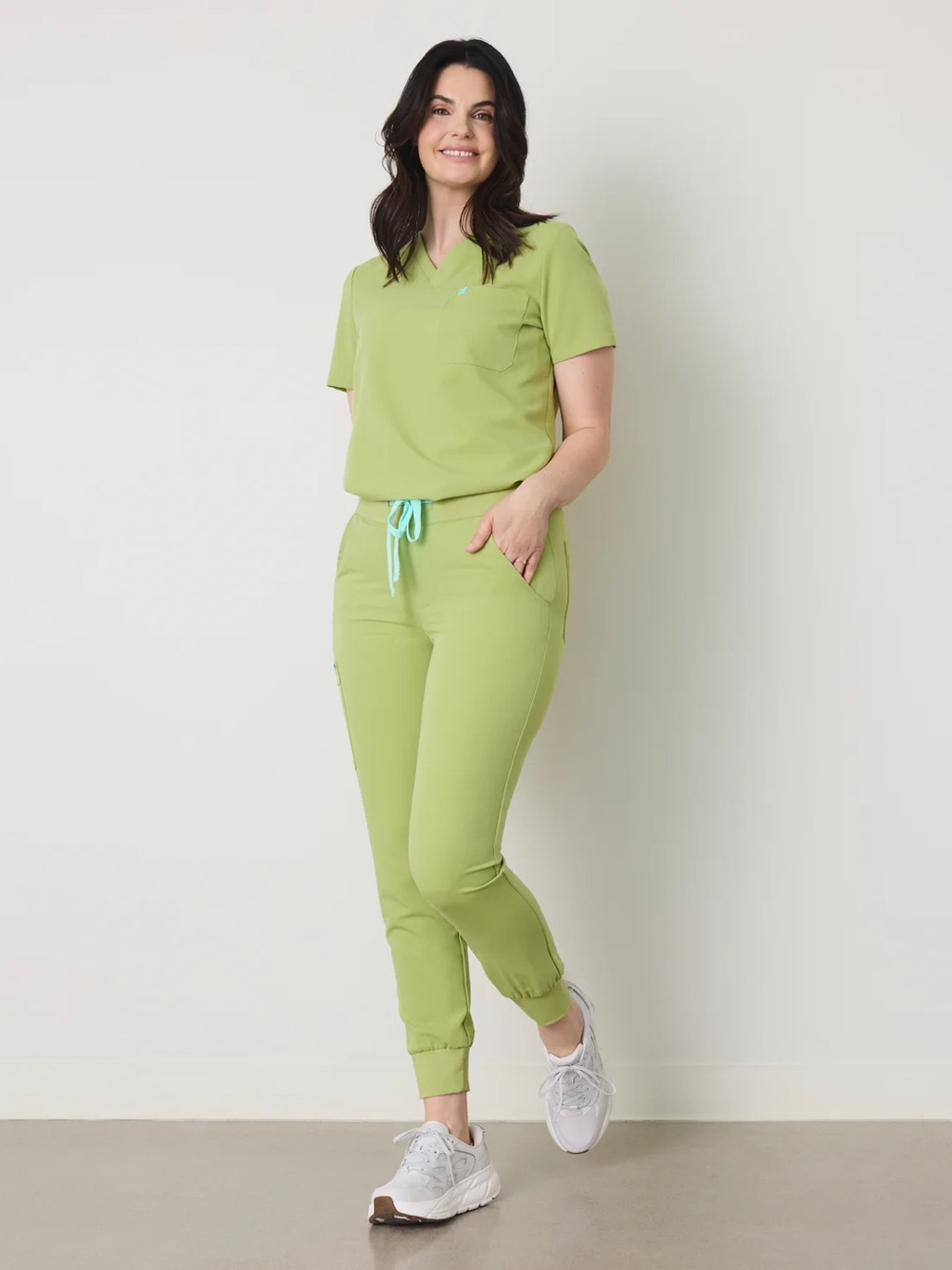 DEMI RE-GARDE™ - MOSS GREEN - Jogger Scrub Pants - SILVADUR™